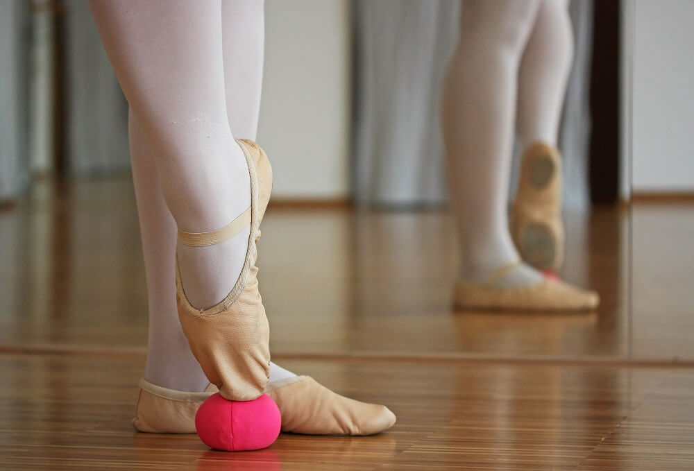 Der Ballettschuh ist das Logo der Ballettschule BALLLANCE